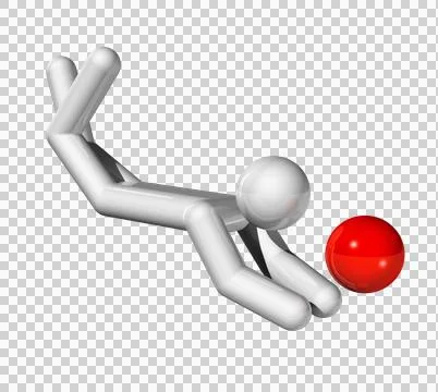 Beach Volleyball 3D symbol Stock Illustration