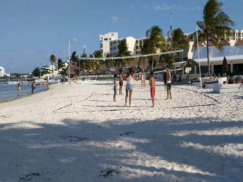 Beach Volleyball Fail Stock Footage 73974114