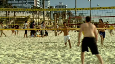 Beach Volleyball Stock Footage 473380