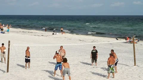 Beach Volleyball Stock Footage 11687956