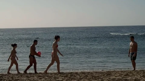 Beach Volleyball Stock Footage 102536376