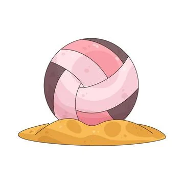Beach Volleyball illustration Stockillustratie