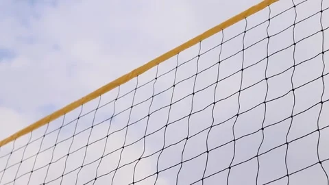 Beach volleyball net close-up Stock Footage 311113298
