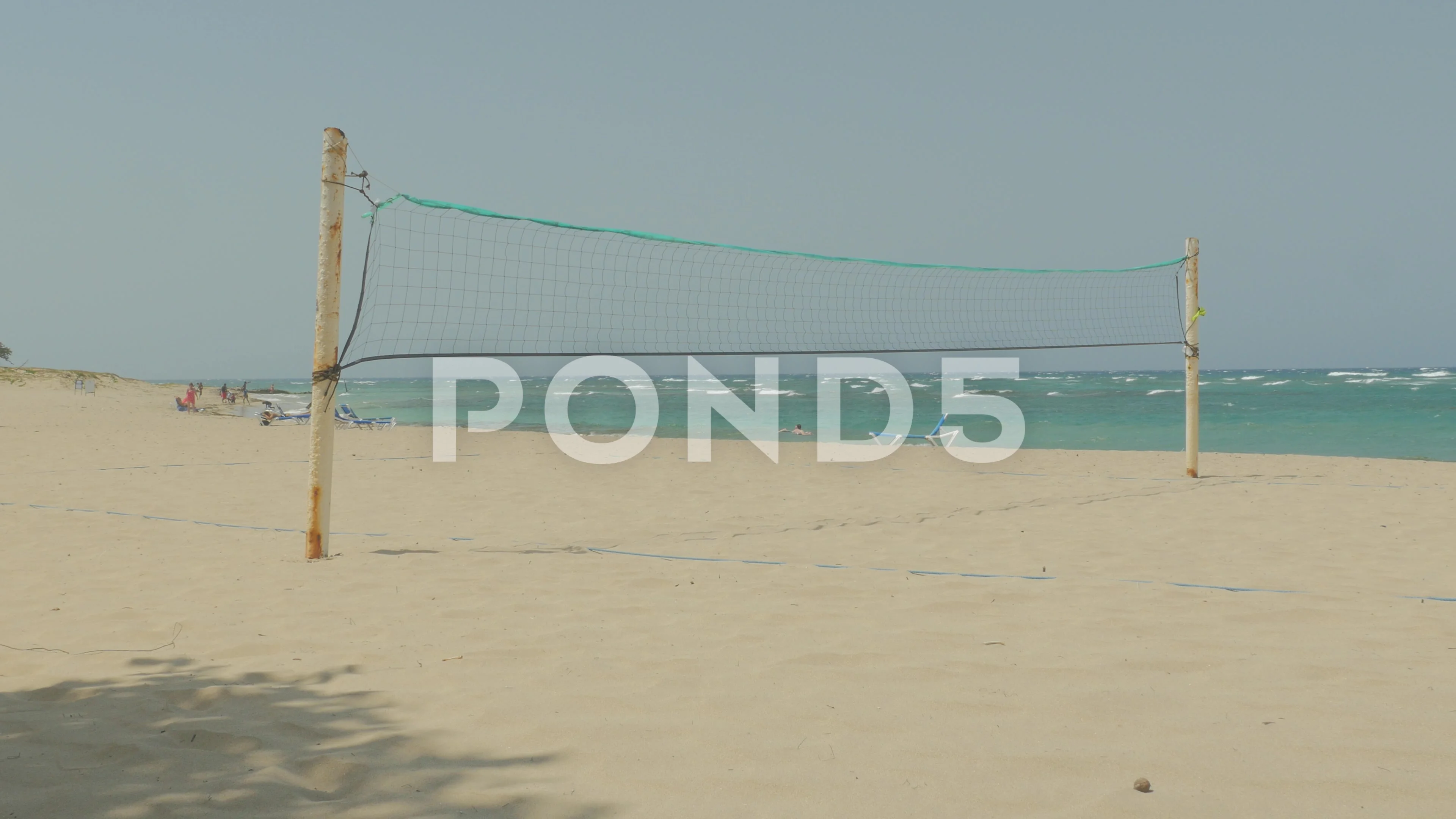 Beach Volleyball Net Court Background | Stock Video | Pond5