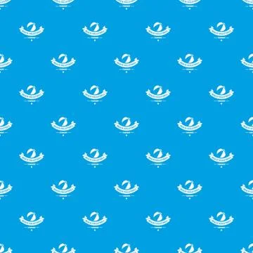 Beach volleyball pattern seamless blue Stock Illustration