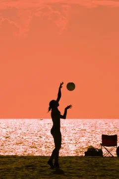 Beach volleyball Stock Photos