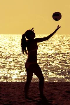 Beach volleyball Stock Photos