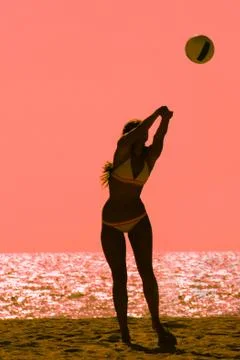 Beach volleyball Stock Photos