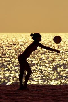 Beach volleyball Stock Photos