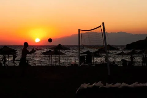 Beach volleyball Stock Photos