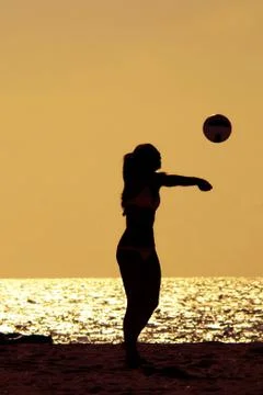 Beach volleyball Stock Photos