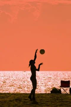 Beach volleyball Foto stock