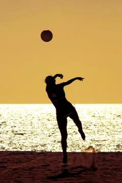 Beach volleyball Stock Photos