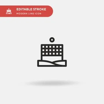 Beach Volleyball Simple vector icon. Illustration symbol design template for  스톡 일러스트