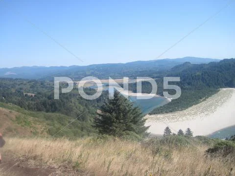 Beach vs.River Stock Photos