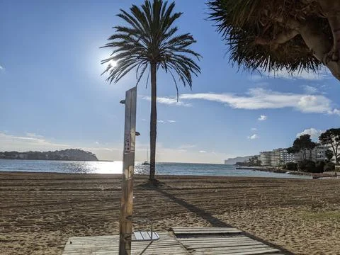 Beach in waiting Stock Photos