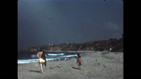 Beach Walk 1941 Stock Footage 239245186