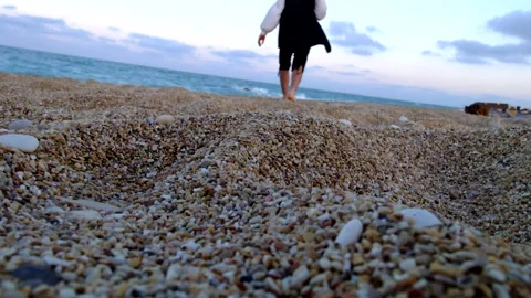 Beach walk Stock Footage 228872010
