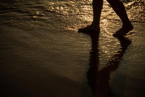 Beach Walk Stock Photos
