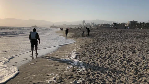 Beach Walker Video stock 131139563