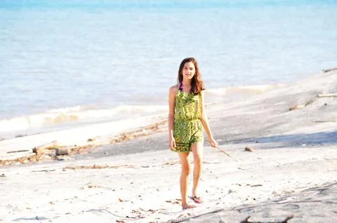 Beach walker Stock Photos