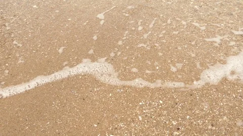 Beach walks at Sea.4k Stock Footage 91947997