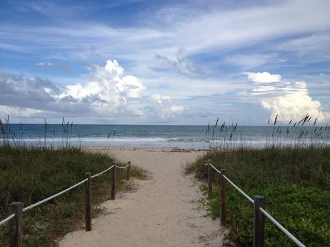 Beach Walkway Access. Stock Photos