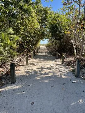 Beach Walkway Access Stock Photos
