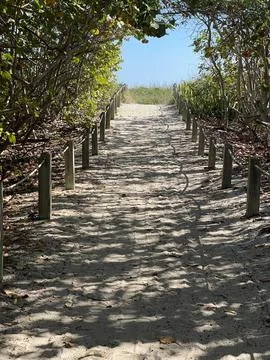 Beach Walkway Access. Stock Photos