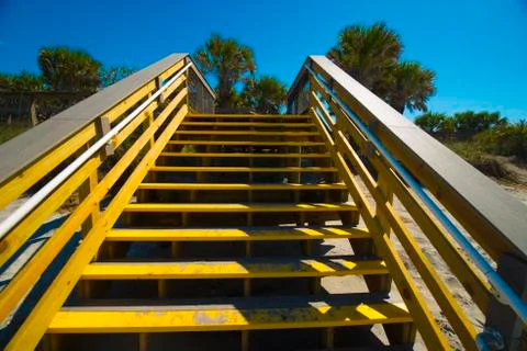 Beach walkway Stock Photos