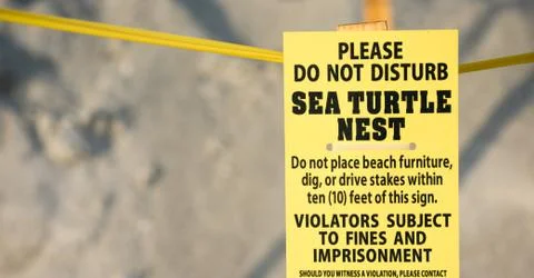 Beach warning sign Stock Photos