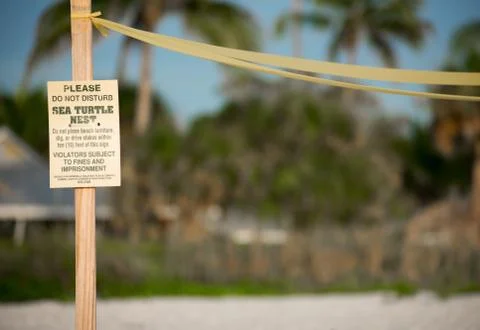 Beach warning sign Stock Photos