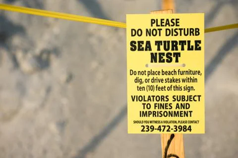 Beach warning sign Stock Photos