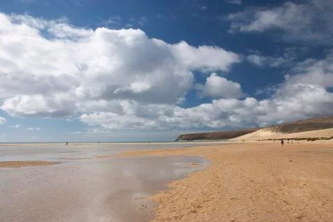 Beach water cloud playa de sotavento jandÌa sea Stock Photos