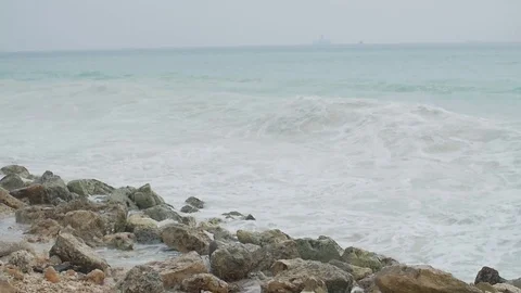 Beach Wave 3 Slow Motion HD Stock Footage 73495200