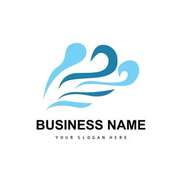 Beach Wave Logo, Water Wave Vector, Water Abstract Design, Illustration Tem.. 스톡 일러스트