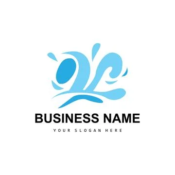 Beach Wave Logo, Water Wave Vector, Water Abstract Design, Illustration Tem.. イラスト素材