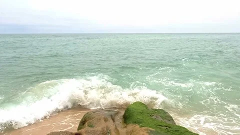 Beach Wave - SLOW MOTION Video stock 201074857