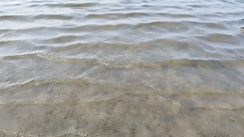 Beach Wave splashing over on sand Vidéo 342698373