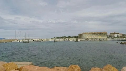 The Beach From The Wavebreaker Stock Footage 90835712