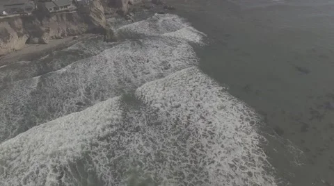 Beach Waves from Above Video stock 68978608