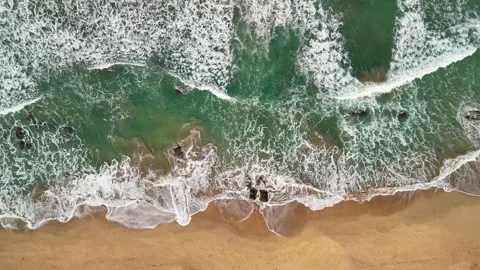 Beach waves and sandy shoreline for tourism, summer lifestyle Video stock 341375570