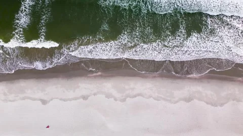 Beach With Waves Crashing Stock Footage 274687785