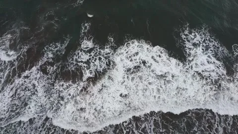 Beach waves with drone Video stock 274336190