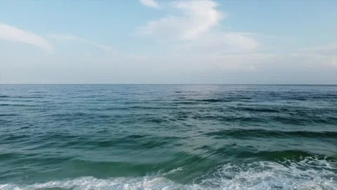 Beach waves Drone footage Stock Footage 278546567