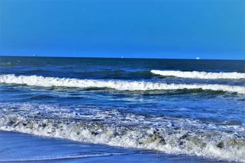 Beach Waves In Florida Stock Photos