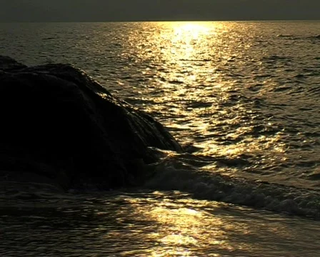 Beach waves Stock Footage 681282