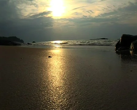 Beach waves Stock Footage 681285