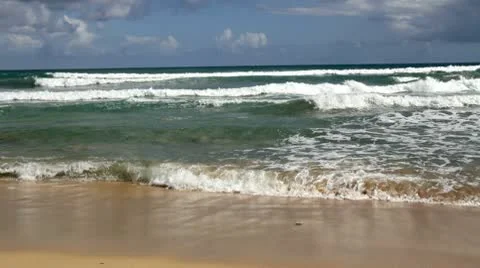Beach waves Stock Footage 10699885