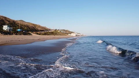 Beach Waves Stock Footage 128945780